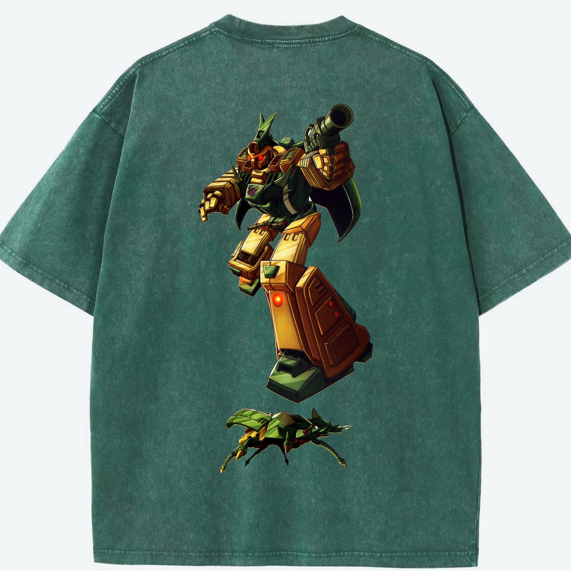 （画像用）  綿100% ヴィンテージ風 半袖Tシャツ（背面プリント）